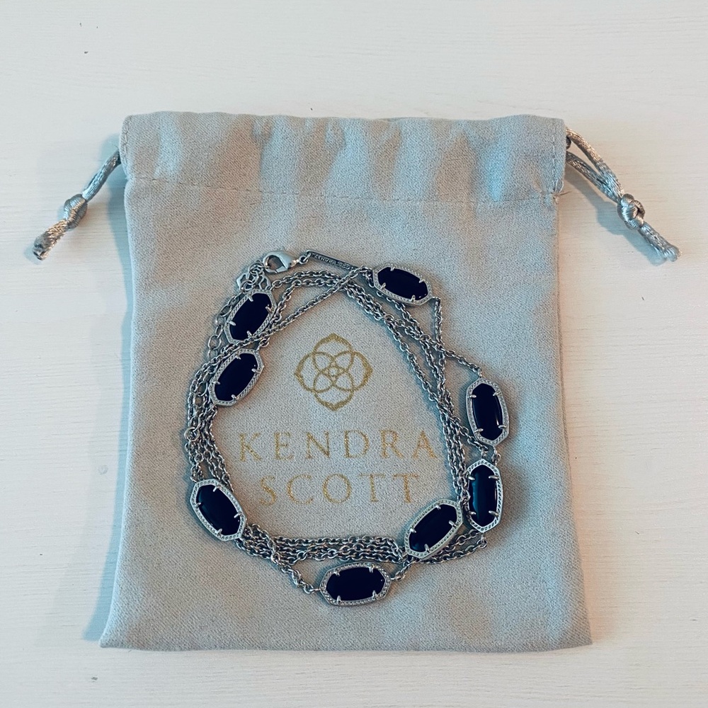 Kendra Scott Kellie Long Necklace Black